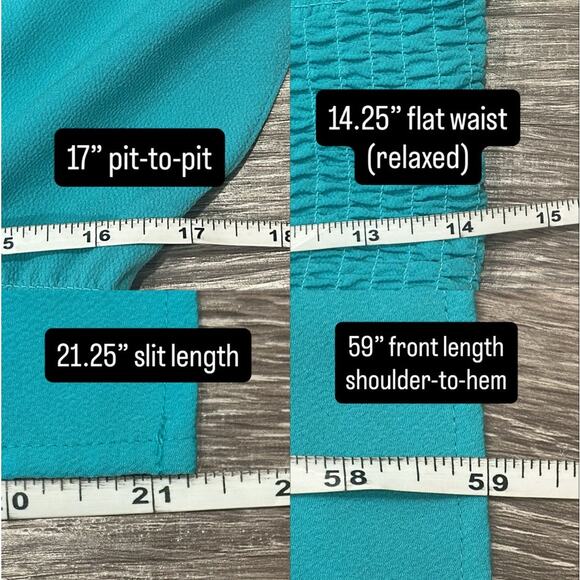 Draper James Mint Green Flutter Sleeve Shirred Blouson Maxi Dress Coastal Preppy - Picture 11 of 11